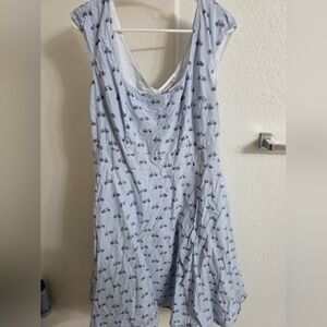 Eshakti Bicycle Print Fit And Flare Dress